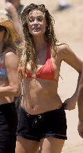 Denise Richards in red bikini