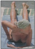 Denise Van Outen nude in Topless sunbathing