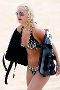 Elisha Cuthbert in bikini at the beach