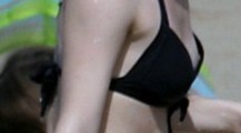 Emma Watson nude in black bikini