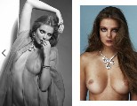 Eniko Mihalik nude in topless photoshoot