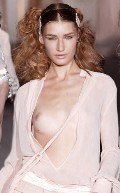 Eugenia Volodina nude in catwalk oops