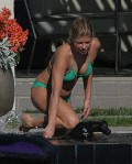 Stacy Ferguson - Fergie in green bikini