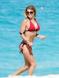 Stacy Ferguson - Fergie in red bikini