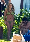 Stacy Ferguson - Fergie in green bikini