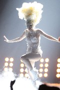 Lady GaGa nude in Brit Awards 2010 