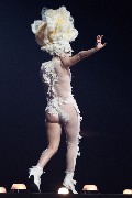 Lady GaGa nude in Brit Awards 2010 