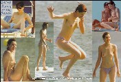 Geena Davis nude in Topless swimming