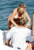 Geri Halliwell in white bikiki
