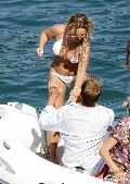 Geri Halliwell in white bikiki