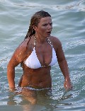 Geri Halliwell in white bikiki
