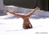 Geri Halliwell nude in Topless sunbathing