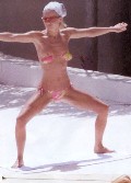 Geri Halliwell nude in Topless sunbathing