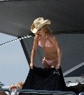 Hayden Panettiere in orange bikini