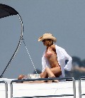 Hayden Panettiere in orange bikini