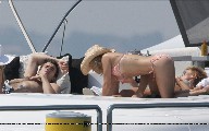 Hayden Panettiere in orange bikini