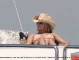 Hayden Panettiere in orange bikini