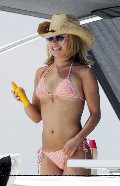 Hayden Panettiere in orange bikini