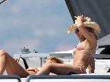 Hayden Panettiere in orange bikini