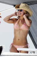 Hayden Panettiere in orange bikini