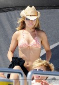 Hayden Panettiere in orange bikini