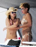 Hayden Panettiere in orange bikini