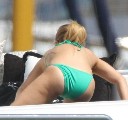 Hayden Panettiere in green bikini