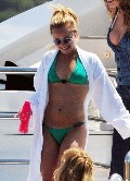 Hayden Panettiere in green bikini
