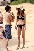 Heather Graham in black bikini