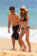 Heather Graham in black bikini