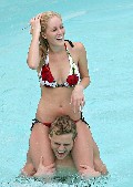 Heidi Montag in red bikini