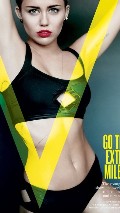 Miley Cyrus nude in V