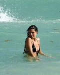 Jamie-Lynn Sigler in black bikini