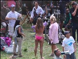 Jennifer Aniston in pink bikini