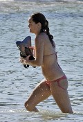 Jennifer Morrison in red bikini