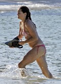 Jennifer Morrison in red bikini