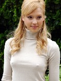 Jessica Alba in Perky Nips In a White Shirt