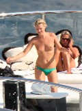 Kate Moss nude in topless on a yacht