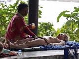 Kate Moss nude in Topless sunbathing