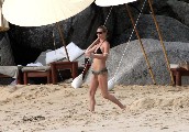 Kate Moss nude in Topless sunbathing