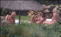 Jordan nude in Topless sunbathing