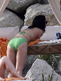Katy Perry in green bikini