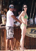 Katy Perry in green bikini