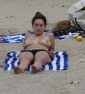 Kelly Brook nude in Topless sunbathing