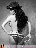 Kim Kardashian in 2008 calendar photoshoot