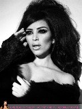 Kim Kardashian in 2008 calendar photoshoot