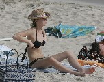 Kirsten Dunst in black bikini