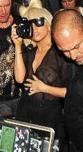 Lady GaGa in Nipple tape