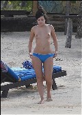 Lily Allen nude in Topless sunbathing