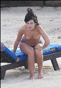 Lily Allen nude in Topless sunbathing